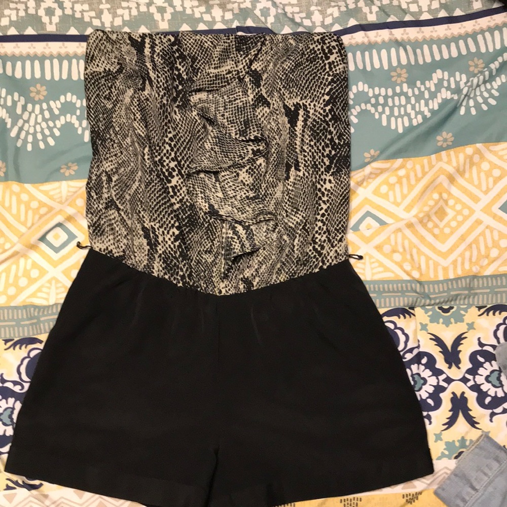Strapless Romper